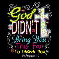 God Won't Leave You Cropped Pullover Crew