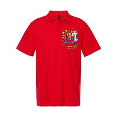 God Won't Leave You Softstyle Adult Sport Polo