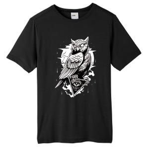 Goth Owl Design, Spooky Owl Design, Cool Owl, Owl Tall Fusion ChromaSoft Performance T-Shirt