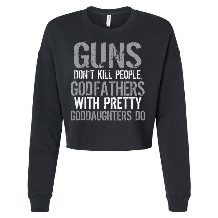 Godfathers With Pretty Goddaughters Kill People Cropped Pullover Crew