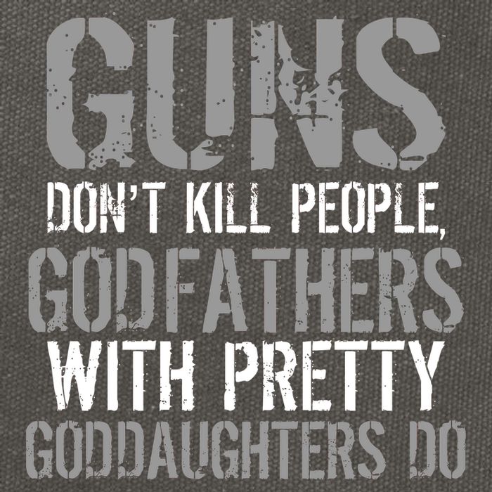 Godfathers With Pretty Goddaughters Kill People Cotton Canvas Backpack