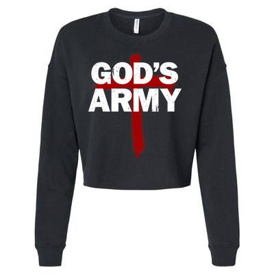 God's Army Cropped Pullover Crew