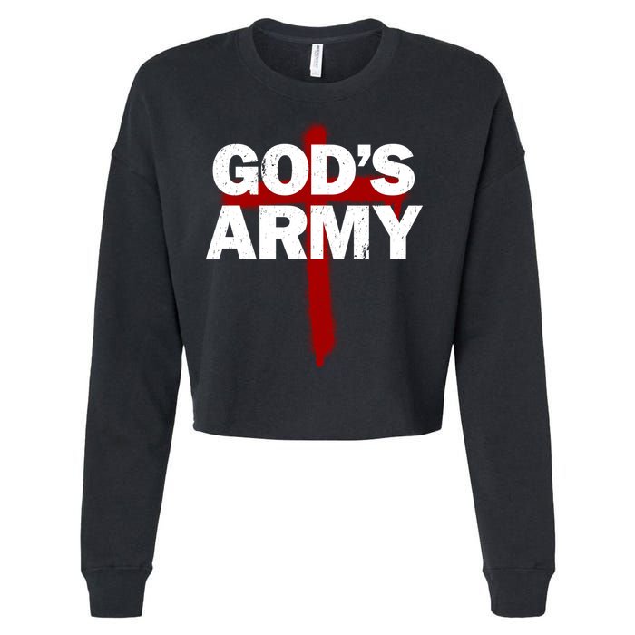 God's Army Cropped Pullover Crew