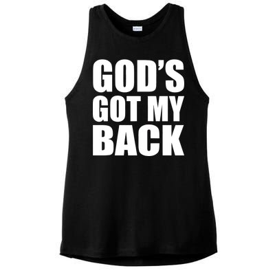 God's Got My Back Ladies PosiCharge Tri-Blend Wicking Tank