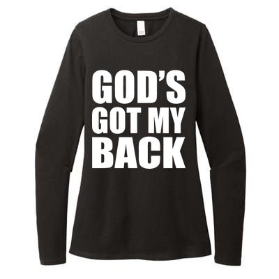 God's Got My Back Womens CVC Long Sleeve Shirt