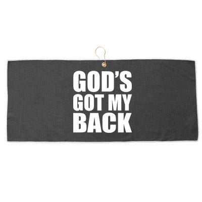 God's Got My Back Large Microfiber Waffle Golf Towel