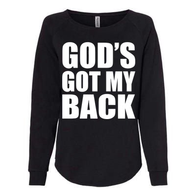 God's Got My Back Womens California Wash Sweatshirt