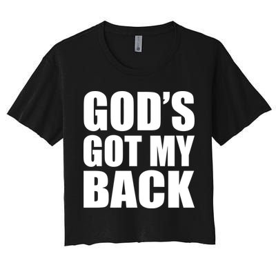 God's Got My Back Crop Top