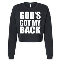 God's Got My Back Cropped Pullover Crew