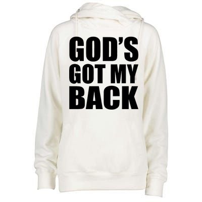 God's Got My Back Womens Funnel Neck Pullover Hood