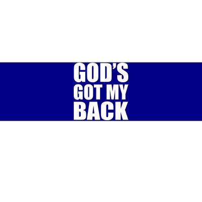 God's Got My Back Bumper Sticker