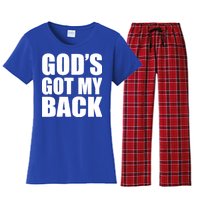 God's Got My Back Women's Flannel Pajama Set