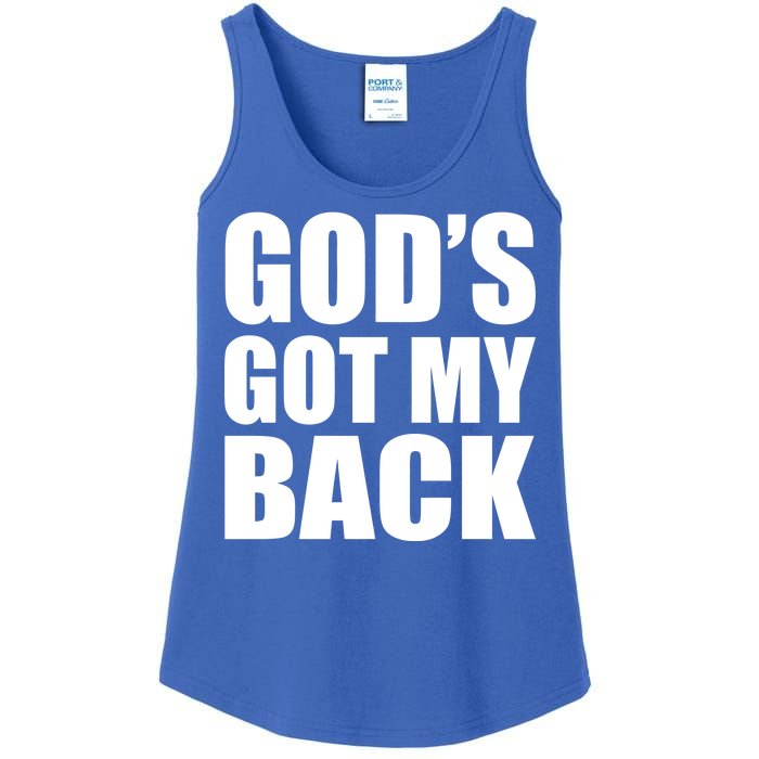 God's Got My Back Ladies Essential Tank