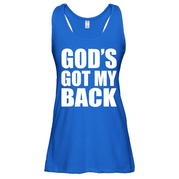 God's Got My Back Ladies Essential Flowy Tank