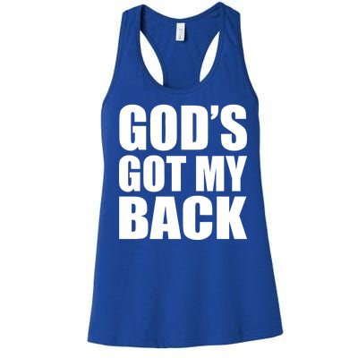 God's Got My Back Women's Racerback Tank