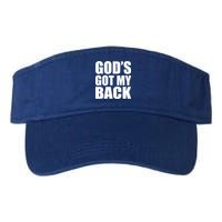 God's Got My Back Valucap Bio-Washed Visor