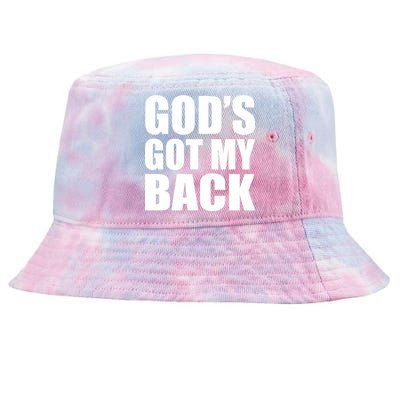 God's Got My Back Tie-Dyed Bucket Hat