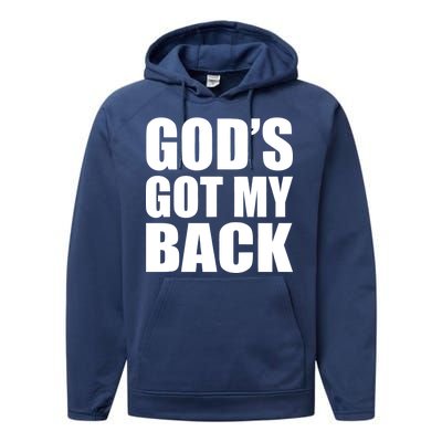 God's Got My Back Performance Fleece Hoodie