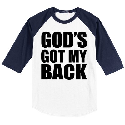 God's Got My Back Baseball Sleeve Shirt