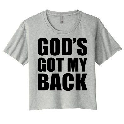 God's Got My Back Women's Crop Top Tee