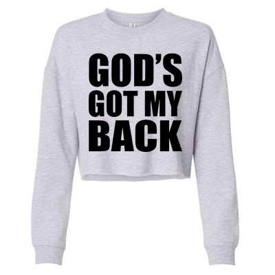 God's Got My Back Cropped Pullover Crew