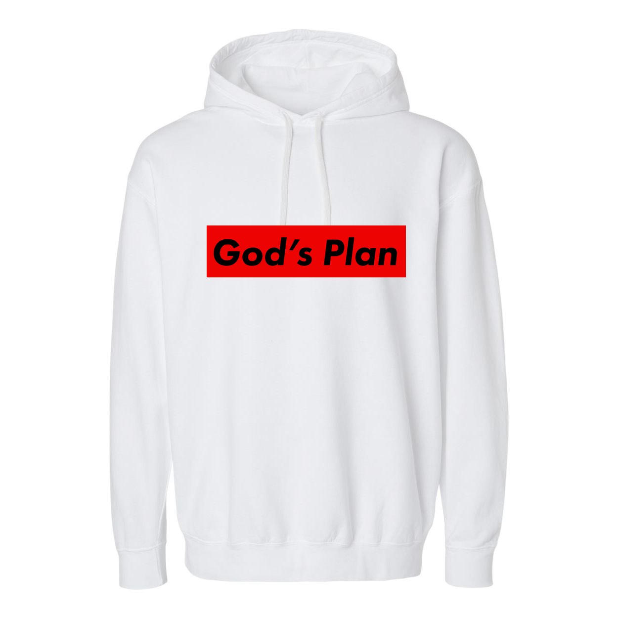 God's Plan Garment-Dyed Fleece Hoodie