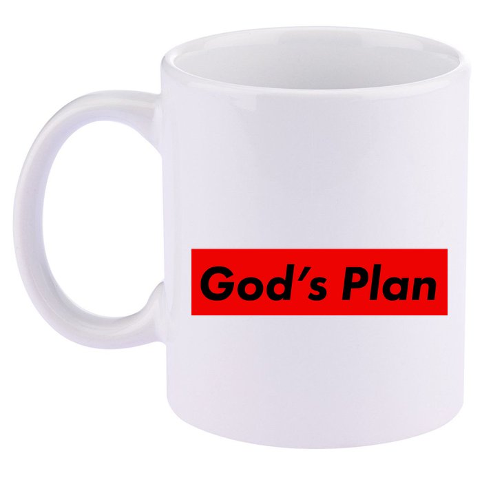 God's Plan 11oz C Handle Ceramic Mug