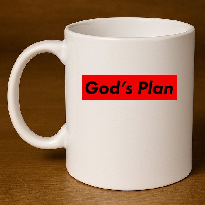 God's Plan 11oz C Handle Ceramic Mug