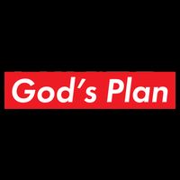 God's Plan Red Box Logo City Backpack