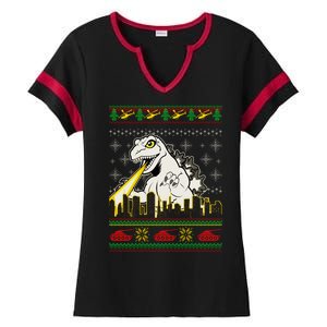 Monster Ugly Christmas Sweater Ladies Halftime Notch Neck Tee