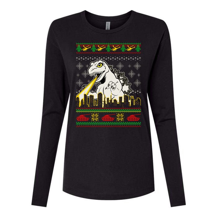 Monster Ugly Christmas Sweater Womens Cotton Relaxed Long Sleeve T-Shirt