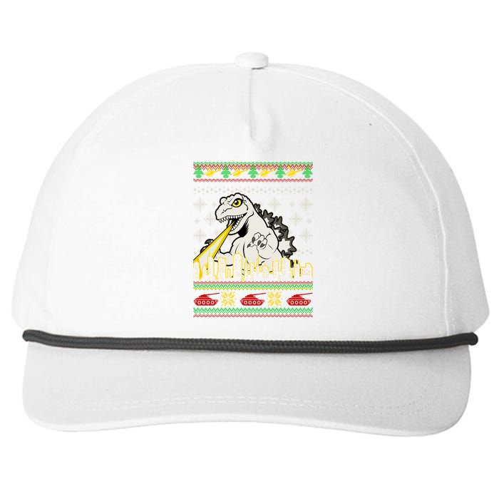 Monster Ugly Christmas Sweater Snapback Five-Panel Rope Hat