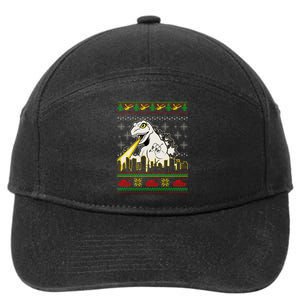 Monster Ugly Christmas Sweater 7-Panel Snapback Hat