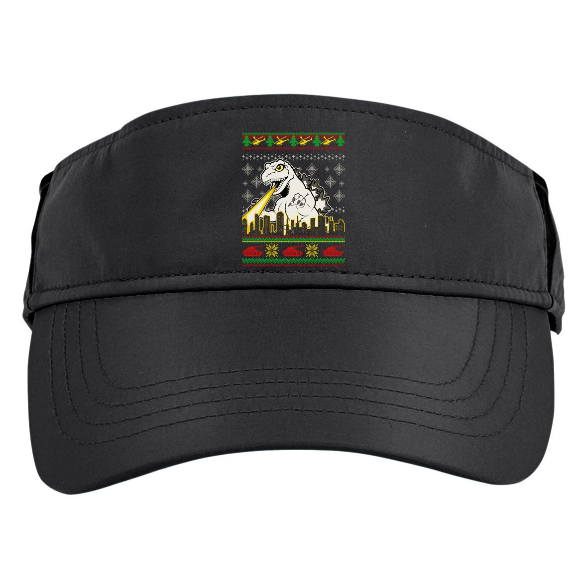 Monster Ugly Christmas Sweater Adult Drive Performance Visor