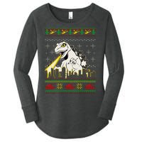 Monster Ugly Christmas Sweater Women's Perfect Tri Tunic Long Sleeve Shirt