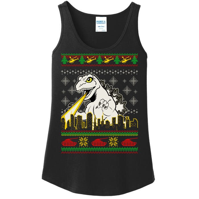 Monster Ugly Christmas Sweater Ladies Essential Tank