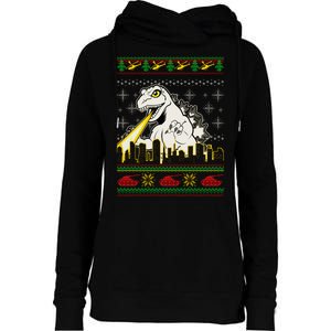 Monster Ugly Christmas Sweater Womens Funnel Neck Pullover Hood