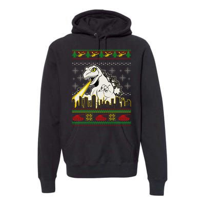 Monster Ugly Christmas Sweater Premium Hoodie