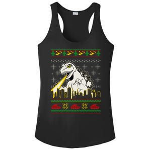 Monster Ugly Christmas Sweater Ladies PosiCharge Competitor Racerback Tank