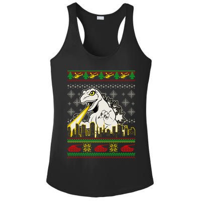 Monster Ugly Christmas Sweater Ladies PosiCharge Competitor Racerback Tank