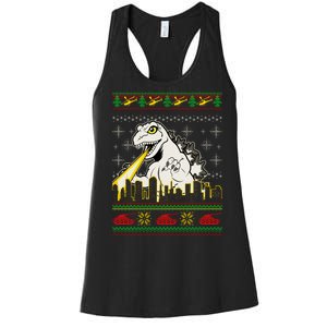 Monster Ugly Christmas Sweater Women's Racerback Tank