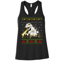 Monster Ugly Christmas Sweater Women's Racerback Tank