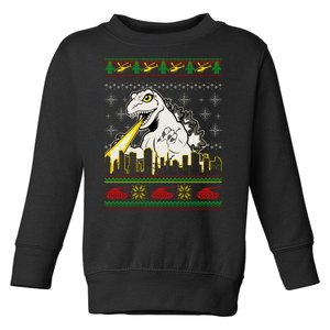 Monster Ugly Christmas Sweater Toddler Sweatshirt