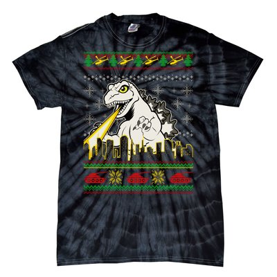 Monster Ugly Christmas Sweater Tie-Dye T-Shirt