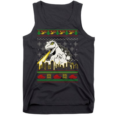 Monster Ugly Christmas Sweater Tank Top