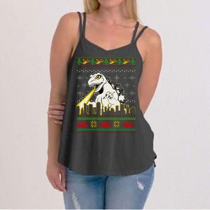 Monster Ugly Christmas Sweater Women's Strappy Tank