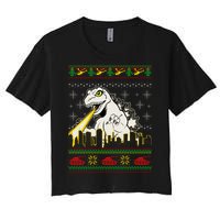 Monster Ugly Christmas Sweater Women's Crop Top Tee