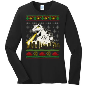 Monster Ugly Christmas Sweater Ladies Long Sleeve Shirt