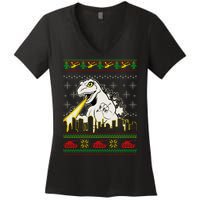 Monster Ugly Christmas Sweater Women's V-Neck T-Shirt