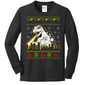 Monster Ugly Christmas Sweater Kids Long Sleeve Shirt